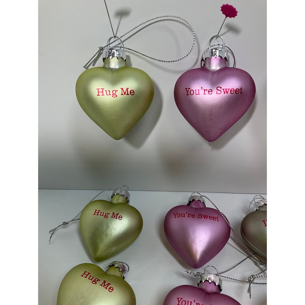 Heart Ornaments, Blown glass by Lillian Vernon - Picture 8 of 12
